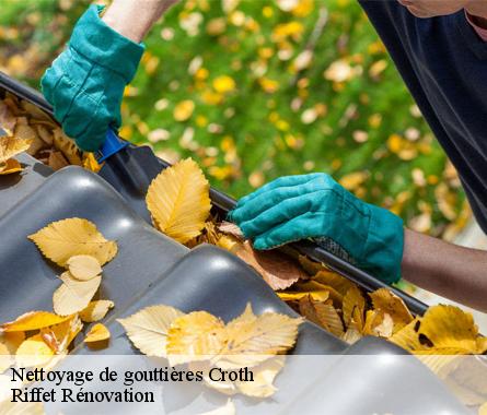 Nettoyage de gouttières  croth-28520 Riffet Rénovation