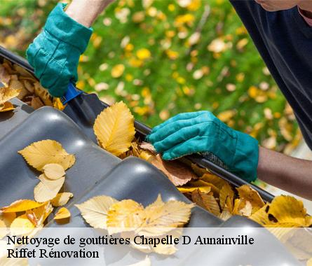 Nettoyage de gouttières  chapelle-d-aunainville-28700 Riffet Rénovation