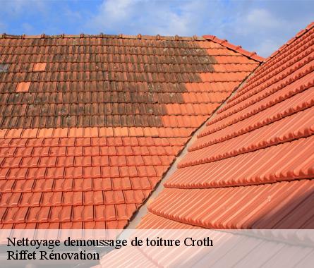 Nettoyage demoussage de toiture  croth-28520 Riffet Rénovation